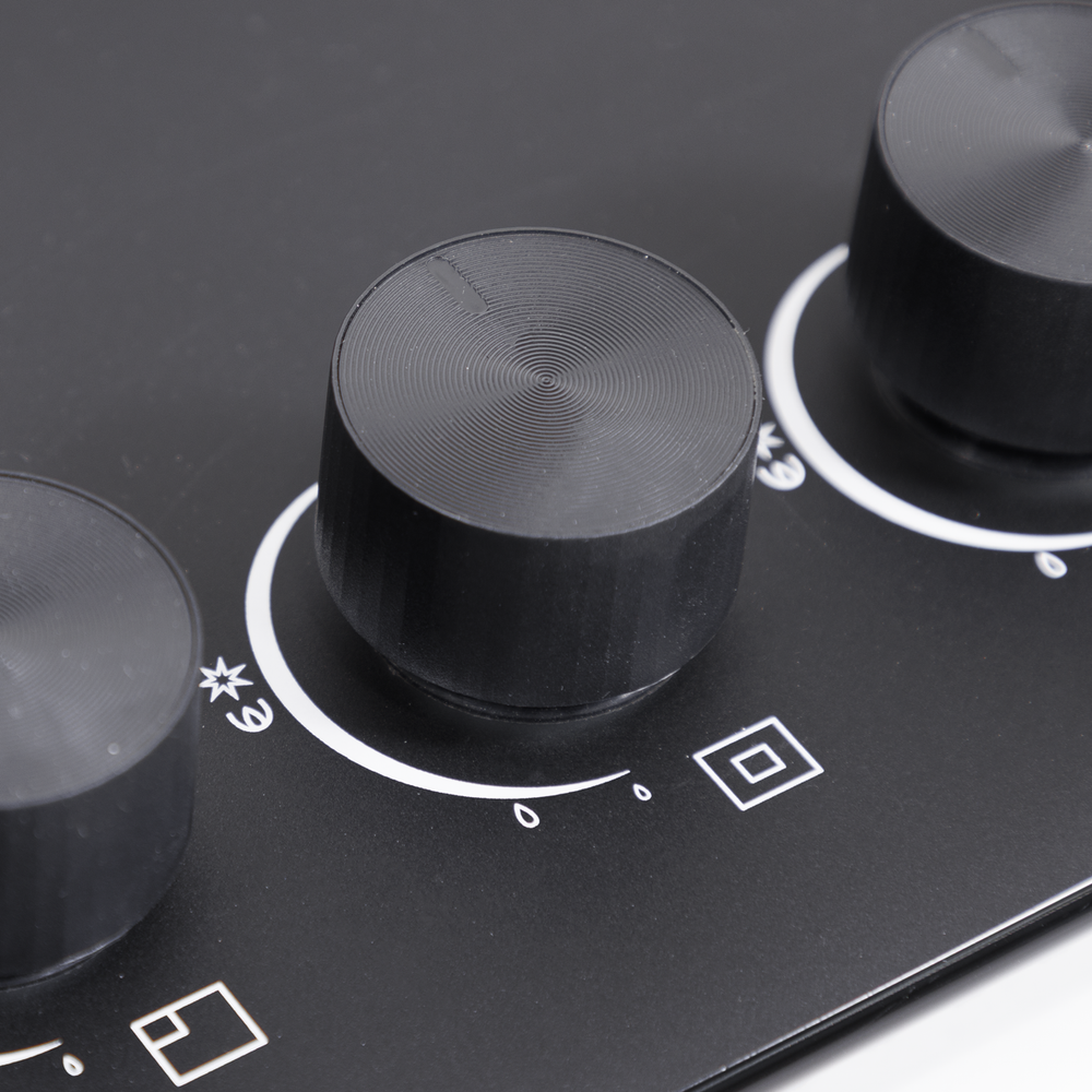 Baridi DH385 90cm Gas Hob Matt Black 5 Burners Cast Iron Supports & Auto Ignition 10.4kW - additional view 10