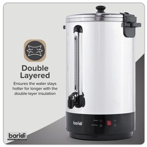 Baridi DH388 Hot Water Boiler, Tea Urn 30L Capacity - Stainless Steel - additional view 6