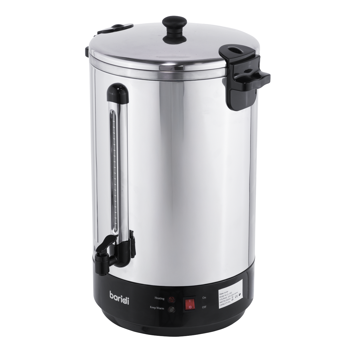 Baridi DH388 Hot Water Boiler, Tea Urn 30L Capacity - Stainless Steel - additional view 14