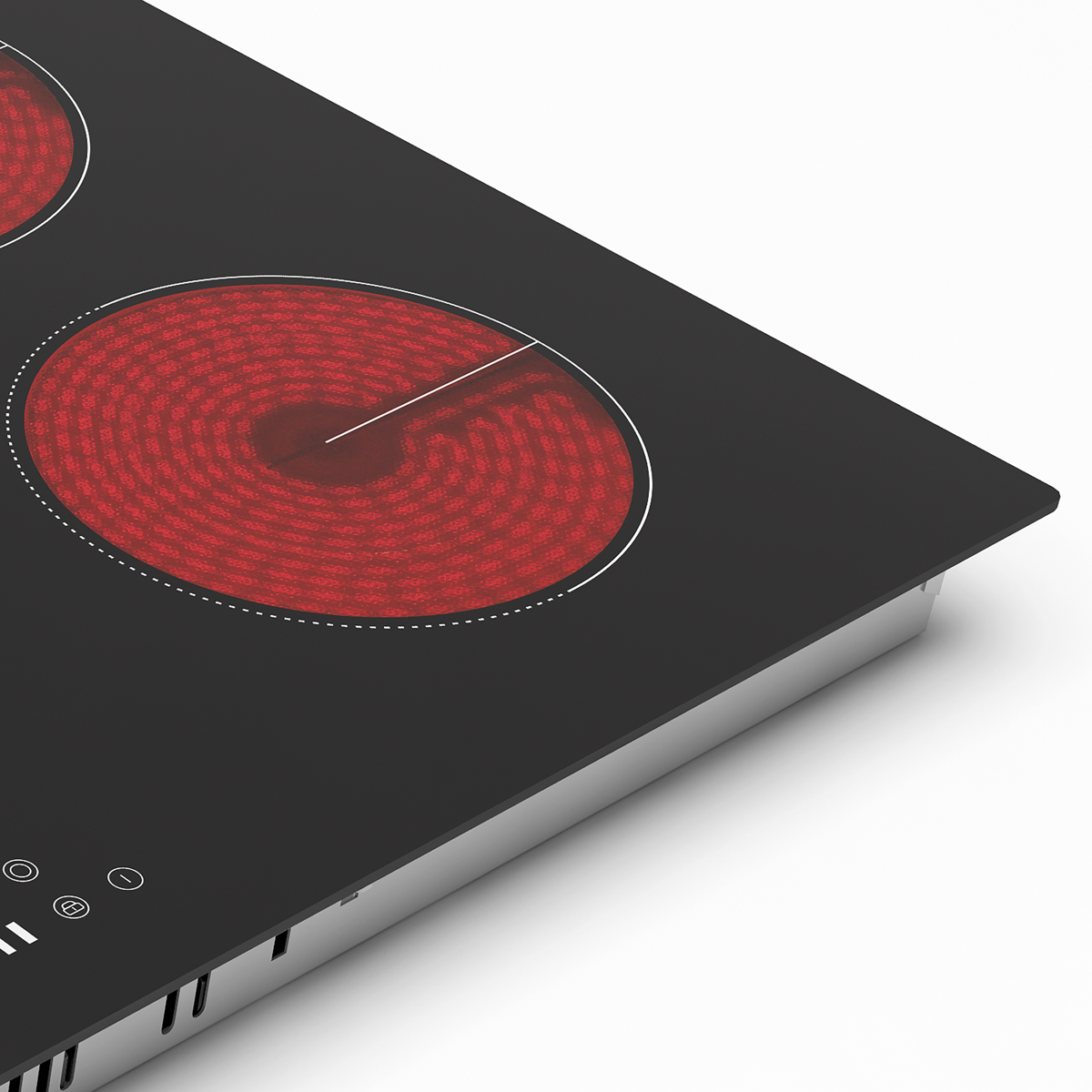 Baridi DH389 Integrated Ceramic Hob with 5 Cooking Zones 90cm - Black Glass - additional view 7