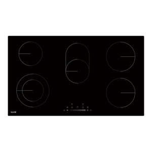Baridi DH389 Integrated Ceramic Hob with 5 Cooking Zones 90cm - Black Glass - additional view 15
