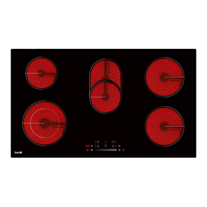 Baridi DH389 Integrated Ceramic Hob with 5 Cooking Zones 90cm - Black Glass - additional view 13
