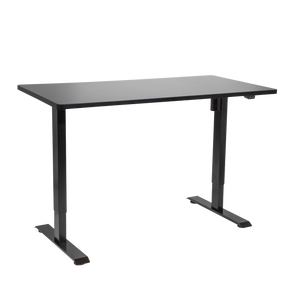 Dellonda DH38 Single Motor Ultra-Quiet Adjustable-Height Electric Sit/Stand Desk - Black Desktop