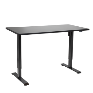 Dellonda DH38 Single Motor Ultra-Quiet Adjustable-Height Electric Sit/Stand Desk - Black Desktop