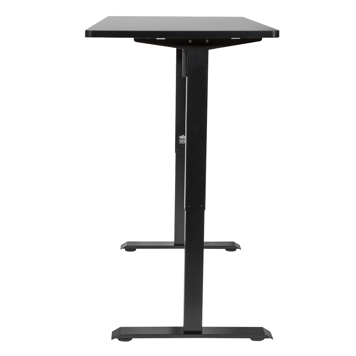 Dellonda DH38 Single Motor Ultra-Quiet Adjustable-Height Electric Sit/Stand Desk - Black Desktop - additional view 3