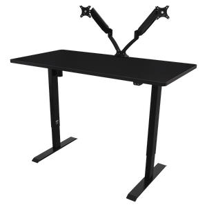 Dellonda DH38 Single Motor Ultra-Quiet Adjustable-Height Electric Sit/Stand Desk - Black Desktop - additional view 5