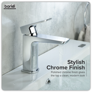 Baridi DH392 Basin Mixer Tap with Clicker Waste - Chrome - additional view 7
