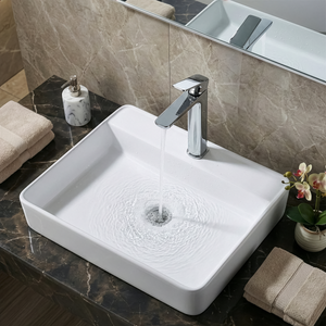 Baridi DH394 High Basin Mixer Tap with Clicker Waste - Chrome - additional view 5