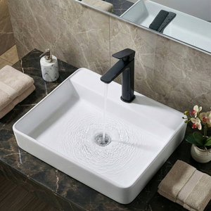 Baridi DH395 High Basin Mixer Tap with Clicker Waste - Matt Black - additional view 7