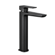 Baridi DH395 High Basin Mixer Tap with Clicker Waste - Matt Black