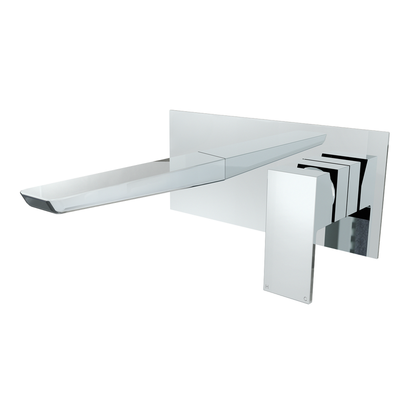 Baridi DH396 Wall Mounting Basin Mixer Tap, Square - Chrome - additional view 3