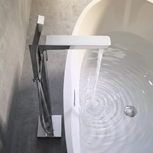 Baridi DH400 Freestanding Bath Mixer Tap with Shower - Chrome - additional view 5