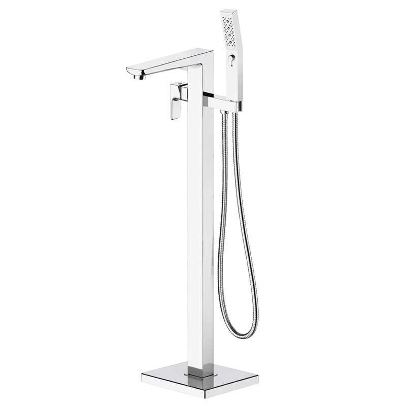 Baridi DH400 Freestanding Bath Mixer Tap with Shower - Chrome - additional view 2