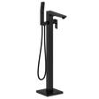 Baridi DH401 Freestanding Bath Mixer Tap with Shower - Matt Black