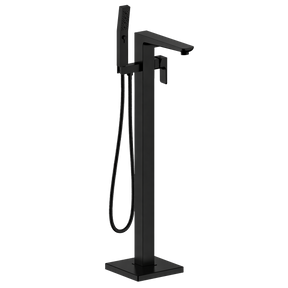 Baridi DH401 Freestanding Bath Mixer Tap with Shower - Matt Black