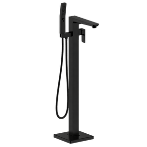 Baridi DH401 Freestanding Bath Mixer Tap with Shower - Matt Black