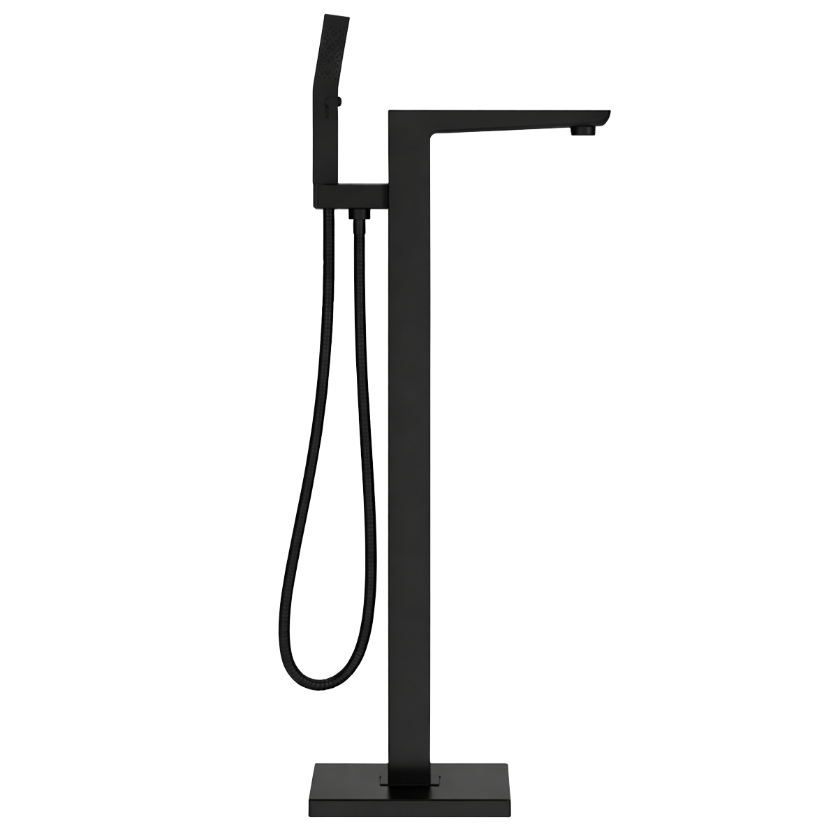 Baridi DH401 Freestanding Bath Mixer Tap with Shower - Matt Black - additional view 5