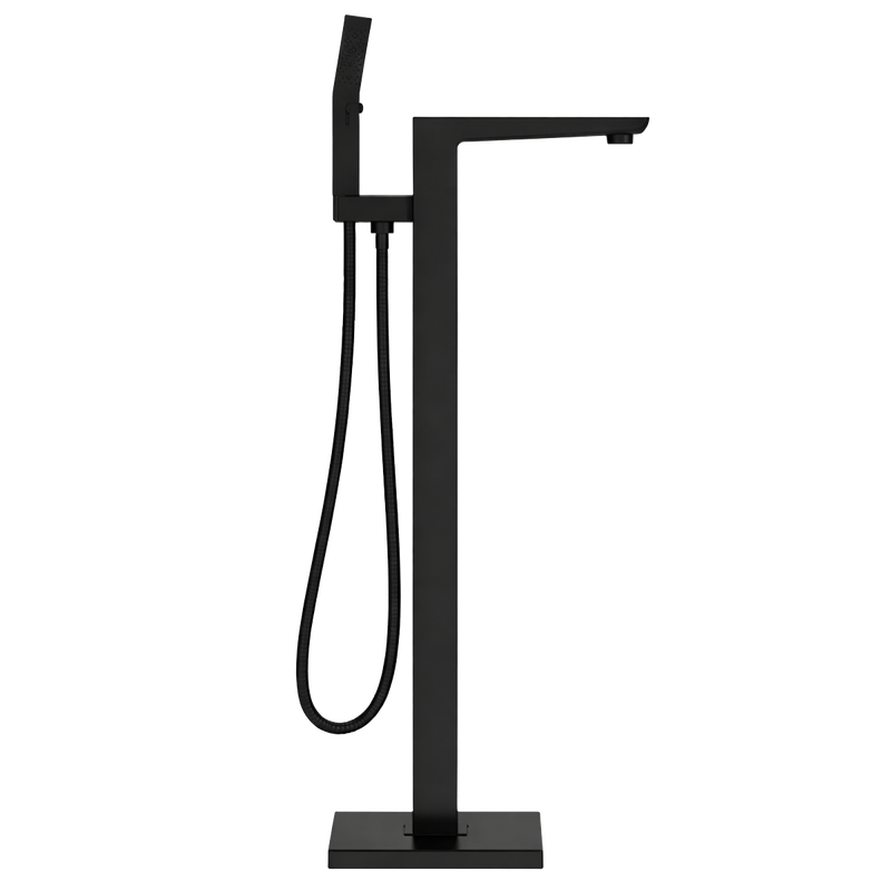 Baridi DH401 Freestanding Bath Mixer Tap with Shower - Matt Black - additional view 5