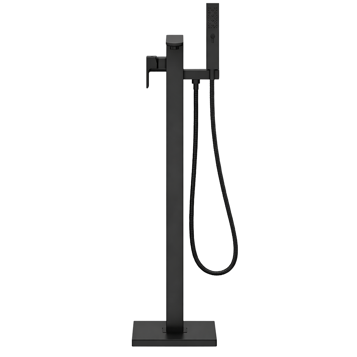 Baridi DH401 Freestanding Bath Mixer Tap with Shower - Matt Black - additional view 2