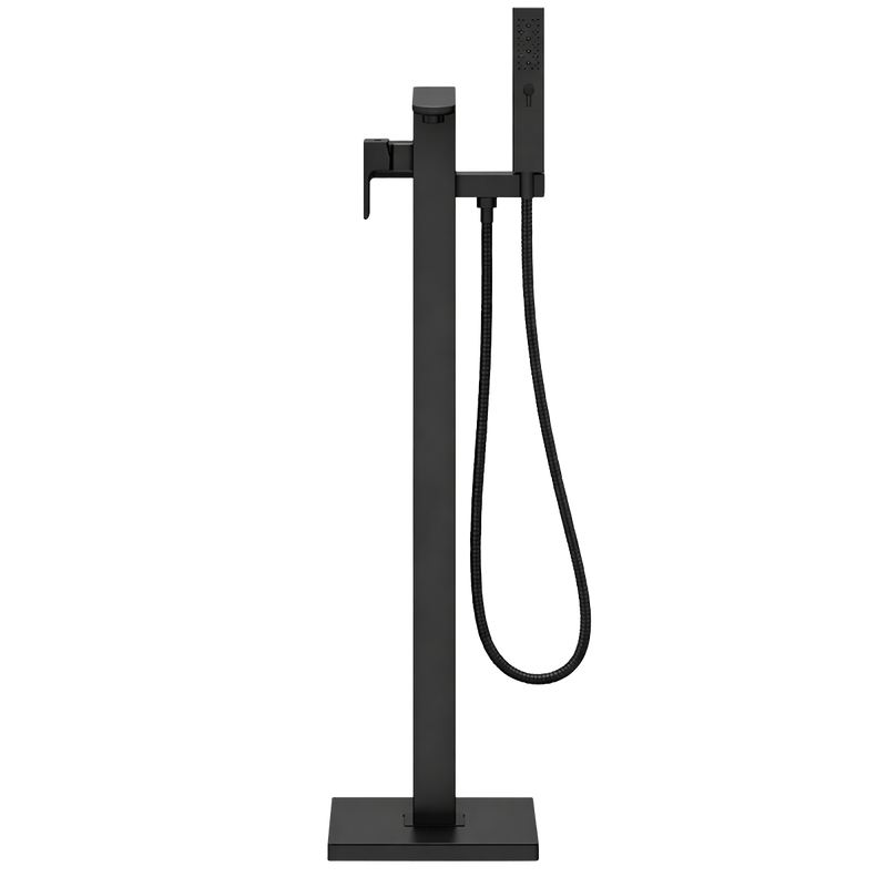 Baridi DH401 Freestanding Bath Mixer Tap with Shower - Matt Black - additional view 2