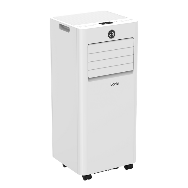 Baridi DH413 5-in-1 Portable Air Conditioner/Dehumidifier/Air Cooler with Window Sealing Kit 7,000Btu/hr - White