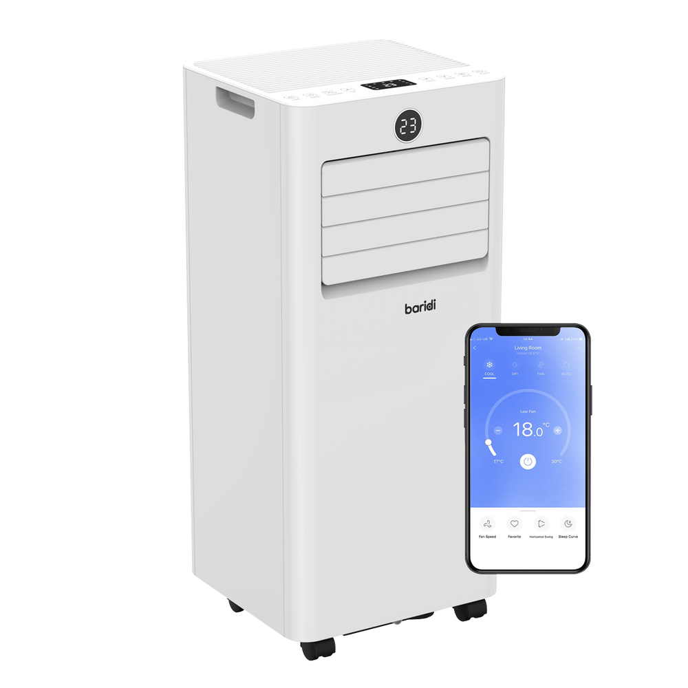 Baridi DH414 5-in-1 Portable Air Conditioner/Dehumidifier/Air Cooler with Window Sealing Kit 9,000Btu/hr - additional view 3