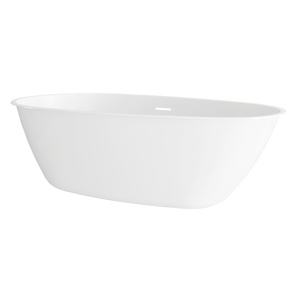 Baridi DH415 Double-Ended Slim Rim Bath with Overflow System 140cm - Gloss White - additional view 2