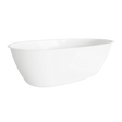 Baridi DH416 Double-Ended Slim Rim Bath with Overflow System 150cm - Gloss White