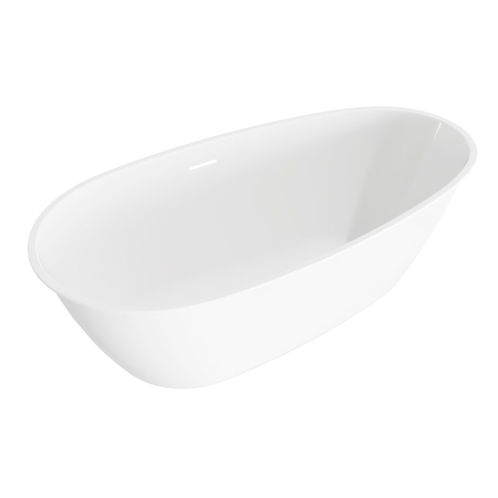 Baridi DH416 Double-Ended Slim Rim Bath with Overflow System 150cm - Gloss White - additional view 8