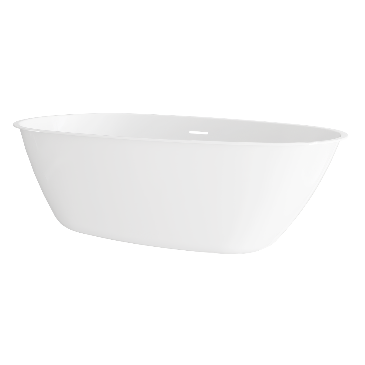 Baridi DH416 Double-Ended Slim Rim Bath with Overflow System 150cm - Gloss White - additional view 3