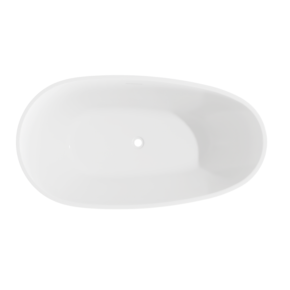 Baridi DH417 Double-Ended Slim Rim Bath with Overflow System 160cm - Gloss White - additional view 5