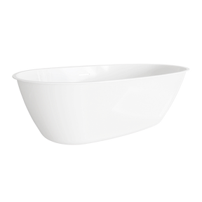 Baridi DH418 Double-Ended Slim Rim Bath with Overflow System 170cm - Gloss White
