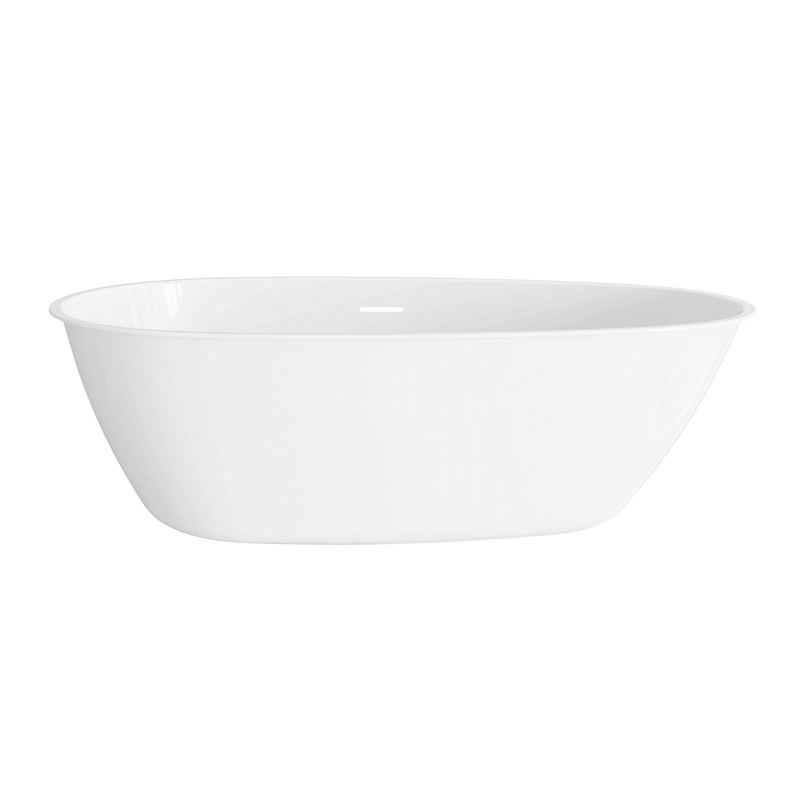 Baridi DH418 Double-Ended Slim Rim Bath with Overflow System 170cm - Gloss White - additional view 5