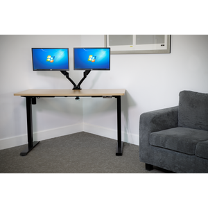 Dellonda DH41 Oak Electric Adjustable-Height Standing Desk with Memory, Quiet & Fast 1400 x 700mm - additional view 7