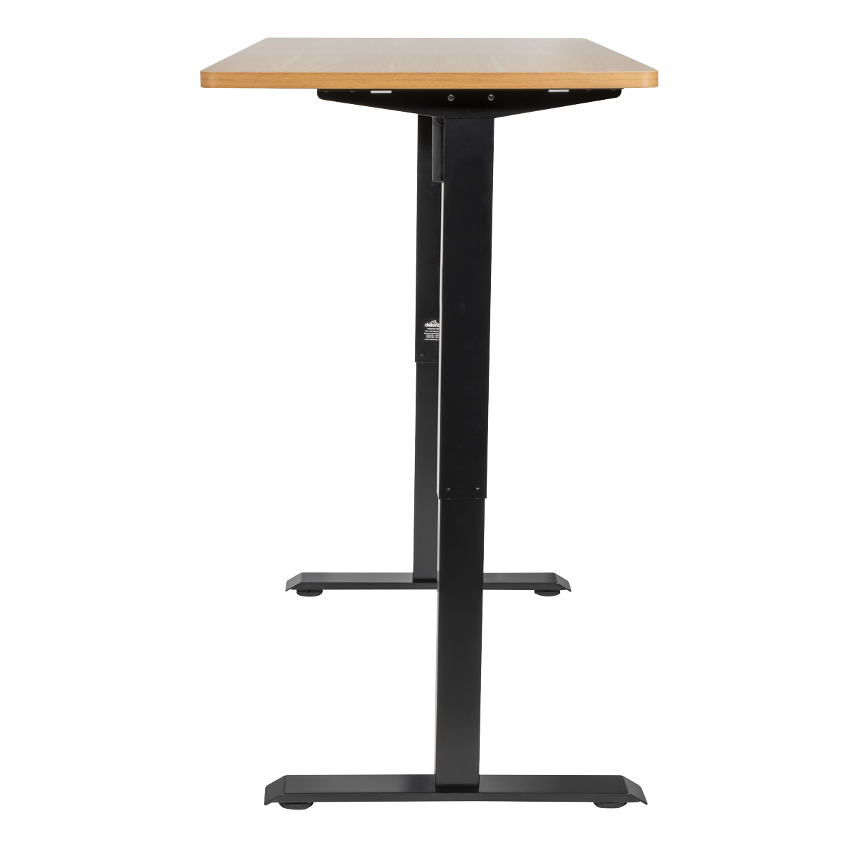 Dellonda DH41 Oak Electric Adjustable-Height Standing Desk with Memory, Quiet & Fast 1400 x 700mm - additional view 2