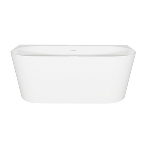 Baridi DH421 Back-to-Wall Slim Rim Bath with Overflow System 150cm - Gloss White - additional view 4