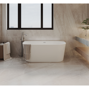 Baridi DH422 Back-to-Wall Slim Rim Bath with Overflow System 170cm - Gloss White - additional view 6