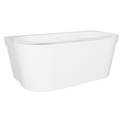 Baridi DH422 Back-to-Wall Slim Rim Bath with Overflow System 170cm - Gloss White