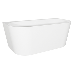 Baridi DH422 Back-to-Wall Slim Rim Bath with Overflow System 170cm - Gloss White