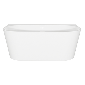 Baridi DH422 Back-to-Wall Slim Rim Bath with Overflow System 170cm - Gloss White - additional view 3