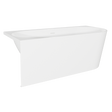 Baridi DH423 Left-Hand Corner Slim Rim Bath with Overflow System 150cm - Gloss White