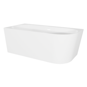 Baridi DH423 Left-Hand Corner Slim Rim Bath with Overflow System 150cm - Gloss White - additional view 4