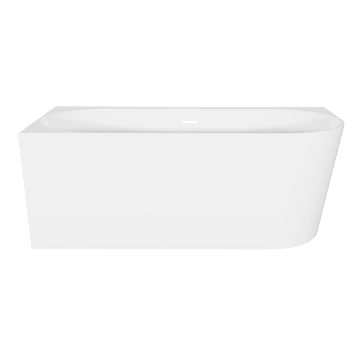 Baridi DH423 Left-Hand Corner Slim Rim Bath with Overflow System 150cm - Gloss White - additional view 5