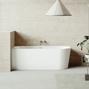 Baridi DH424 Left-Hand Corner Slim Rim Bath with Overflow System 160cm - Gloss White - additional view 7