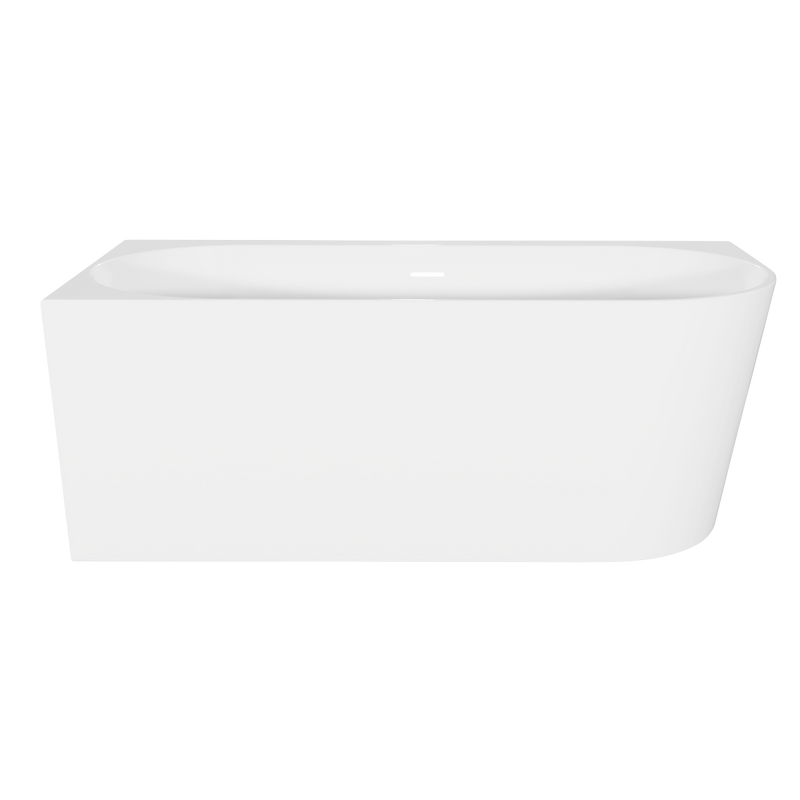 Baridi DH424 Left-Hand Corner Slim Rim Bath with Overflow System 160cm - Gloss White - additional view 3