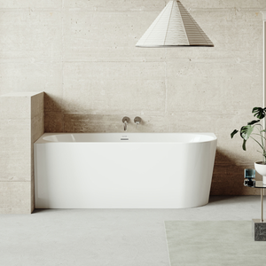 Baridi DH425 Left-Hand Corner Slim Rim Bath with Overflow System 170cm - Gloss White - additional view 5