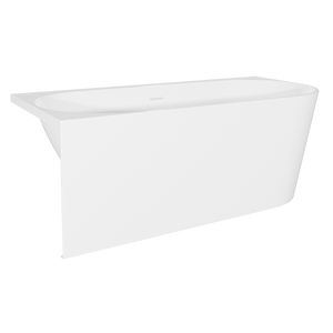 Baridi DH425 Left-Hand Corner Slim Rim Bath with Overflow System 170cm - Gloss White