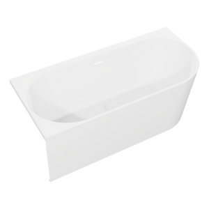 Baridi DH425 Left-Hand Corner Slim Rim Bath with Overflow System 170cm - Gloss White - additional view 4