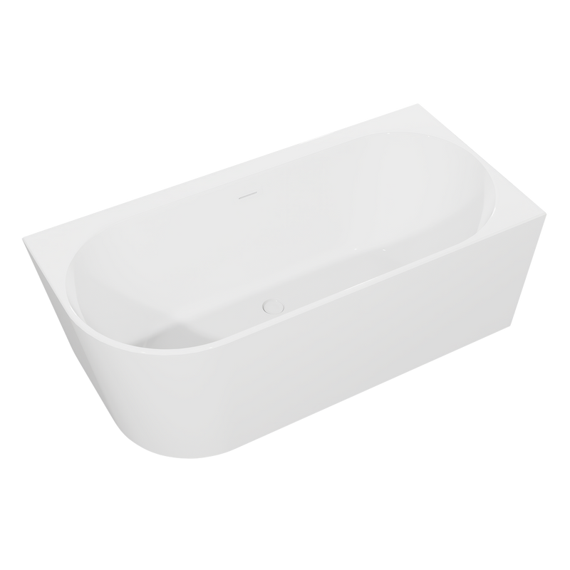 Baridi DH426 Right-Hand Corner Slim Rim Bath with Overflow System 150cm - Gloss White - additional view 5