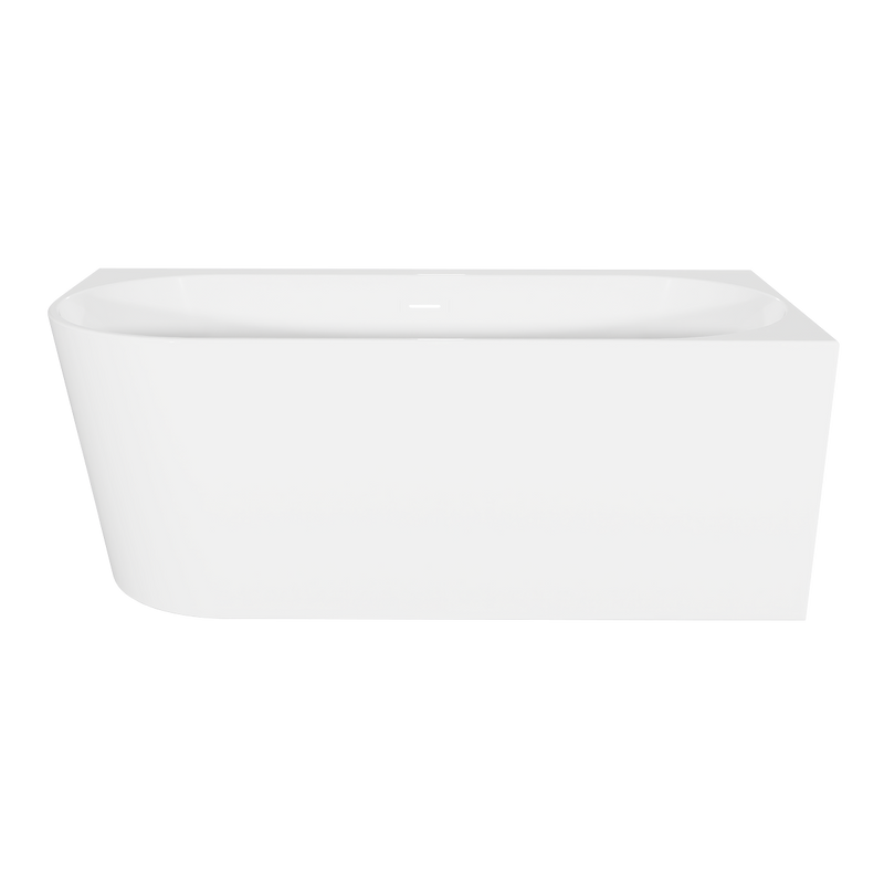 Baridi DH426 Right-Hand Corner Slim Rim Bath with Overflow System 150cm - Gloss White - additional view 3